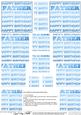 Birthday Father Pyramage Sheet