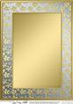 A4 Metallic Flowers Plain Card Base