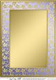 A4 Metallic Flowers Plain Card Base