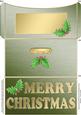 Elegant Christmas Holly Money or Gift Wallet and Card