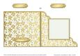 Gold Floral Cut and Fold Corner Card Plain Card Base