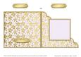 Gold Floral Cut and Fold Corner Card Plain Card Base