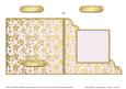 Gold Floral Cut and Fold Corner Card Plain Card Base