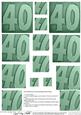 40th Metallic Age Twisted Pyramage Sheet