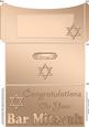 Bar Mitzvah Money or Gift Wallet and Card