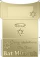 Bat Mitzvah Money or Gift Wallet and Card