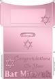 Bat Mitzvah Money or Gift Wallet and Card