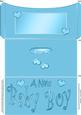 New Baby Boy Money or Gift Wallet and Card