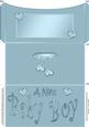 New Baby Boy Money or Gift Wallet and Card