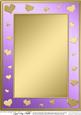 A4 Metallic Romantic Hearts Plain Card Base