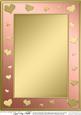 A4 Metallic Romantic Hearts Plain Card Base
