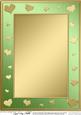 A4 Metallic Romantic Hearts Plain Card Base