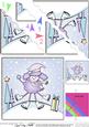 Cute Christmas Poodle Scallop Corner side stacker Topper