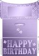 Elegant Birthday Flowers Money or Gift Wallet and Card