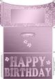 Elegant Birthday Flowers Money or Gift Wallet and Card