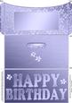Elegant Birthday Flowers Money or Gift Wallet and Card