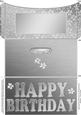 Elegant Birthday Flowers Money or Gift Wallet and Card