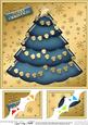 8 x 8 Xmas Tree Scalloped Corner Topper