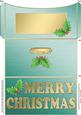 Elegant Christmas Holly Money or Gift Wallet and Card