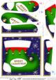 Christmas Stocking Fan Pyramage Topper