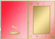 A5 Metallic Romantic Hearts Plain Card Base