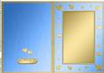 A5 Metallic Romantic Hearts Plain Card Base