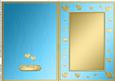 A5 Metallic Romantic Hearts Plain Card Base