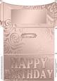 Elegant Birthday Flourish Money or Gift Wallet and Card