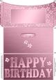 Elegant Birthday Flowers Money or Gift Wallet and Card