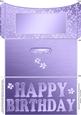 Elegant Birthday Flowers Money or Gift Wallet and Card