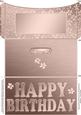 Elegant Birthday Flowers Money or Gift Wallet and Card