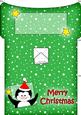 Xmas Penguin Money or Gift Wallet and Card