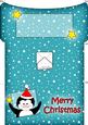 Xmas Penguin Money or Gift Wallet and Card