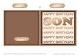 Birthday Dad Cut and Fold Card