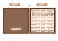 Birthday Dad Cut and Fold Card