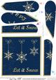 Xmas Snowflakes Fan Pyramage Topper