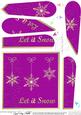 Xmas Snowflakes Fan Pyramage Topper