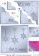 Xmas Snowflakes Wavy Corner Side Stacker Topper