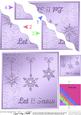 Xmas Snowflakes Wavy Corner Side Stacker Topper