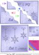 Xmas Snowflakes Wavy Corner Side Stacker Topper