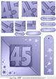45th Metallic Age Quick Card with Twisted Pyramage