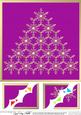 8 x 8 Xmas Snowflake Tree Scalloped Corner Topper