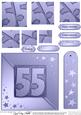 55th Metallic Age Quick Card with Twisted Pyramage