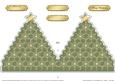 Xmas Snowflake Tree Shaped Card