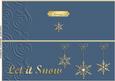 Large Dl Xmas Snowflakes Quick Cut and Fold Card