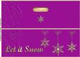 Large Dl Xmas Snowflakes Quick Cut and Fold Card