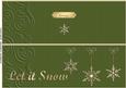 Large Dl Xmas Snowflakes Quick Cut and Fold Card