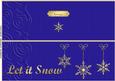 Large Dl Xmas Snowflakes Quick Cut and Fold Card