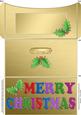 Elegant Christmas Holly Money or Gift Wallet and Card