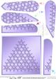 Xmas Snowflake Tree Fan Pyramage Topper
